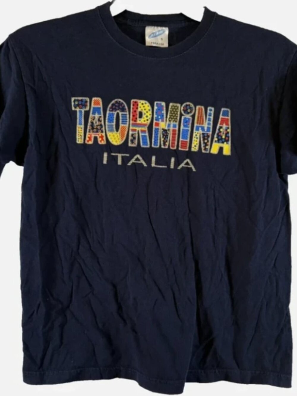 Vintage travel Italy shirt Souvenir tourist patchwork Small tomato girl